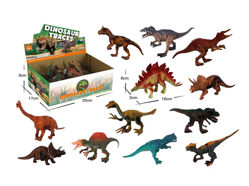12PCS 6.5 Inch Dinosaur