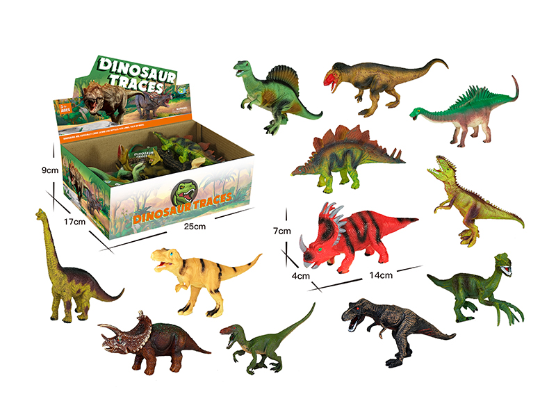 12PCS 6.5 Inch Dinosaur
