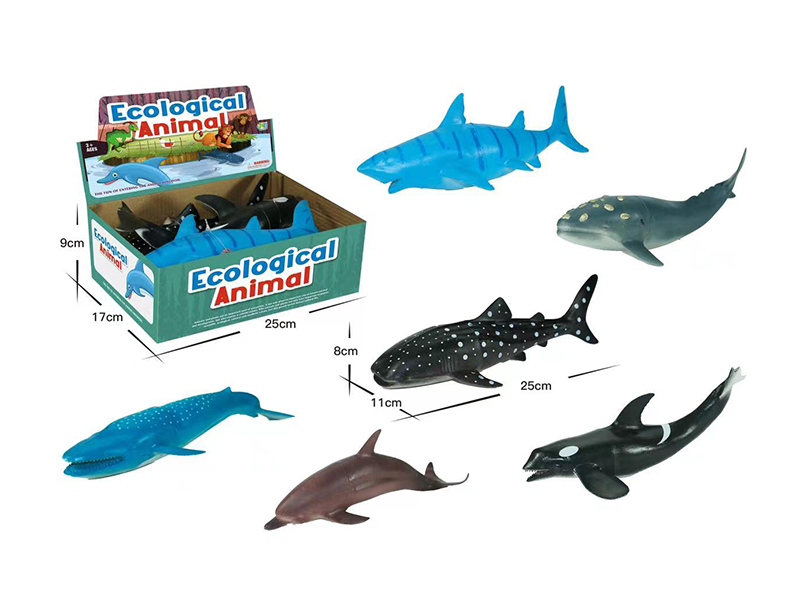 6PCS 10 Inch Marine Animals