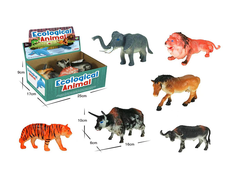 6PCS 8 Inch Wild Animals
