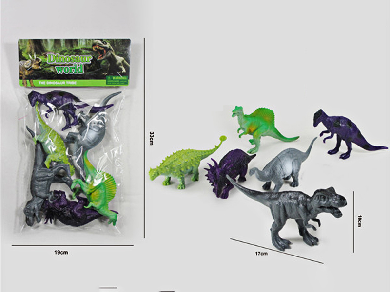 6PCS 6.5 Inch Dinosaurs