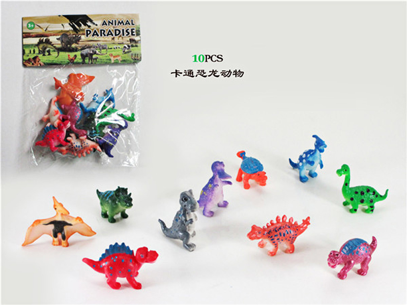 10PCS Cartoon Dinosaur Animals