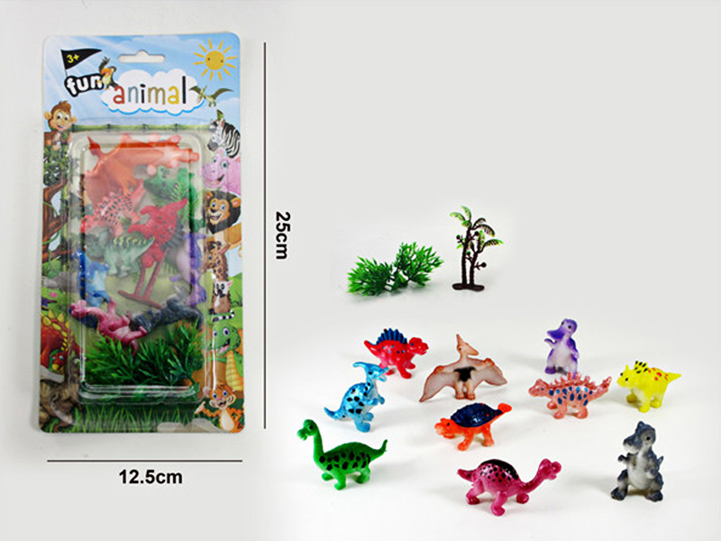 10PCS Cartoon Dinosaur Animals