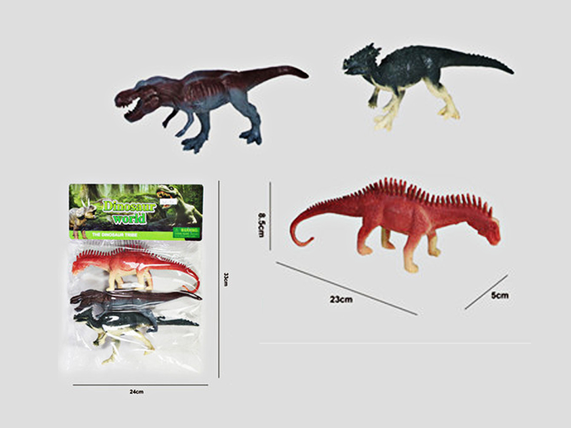 3PCS 10 Inch Dinosaurs