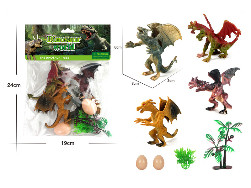 4PCS 5 Inch Monster Dinosaurs
