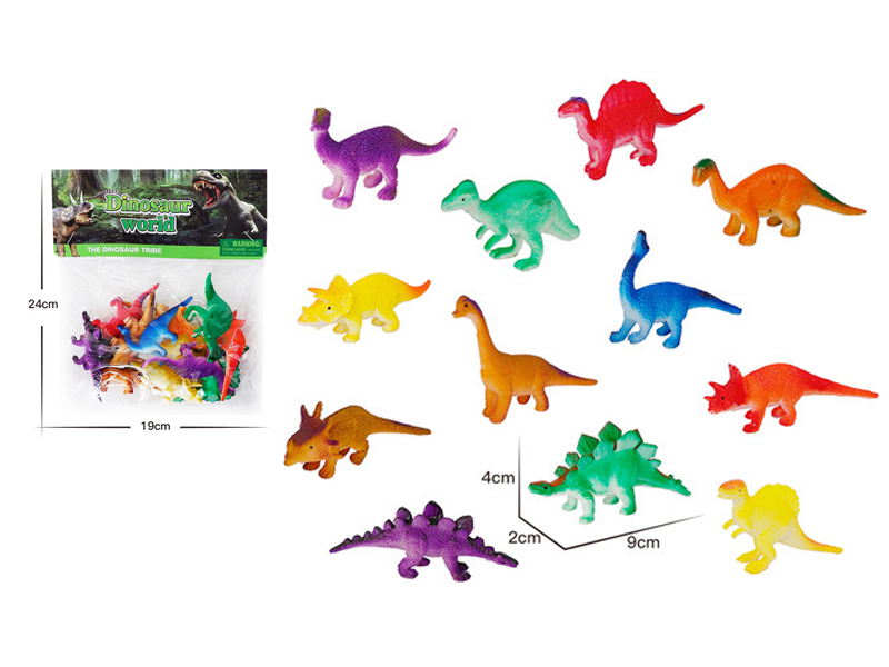 12PCS 3.5 Inch Dinosaurs