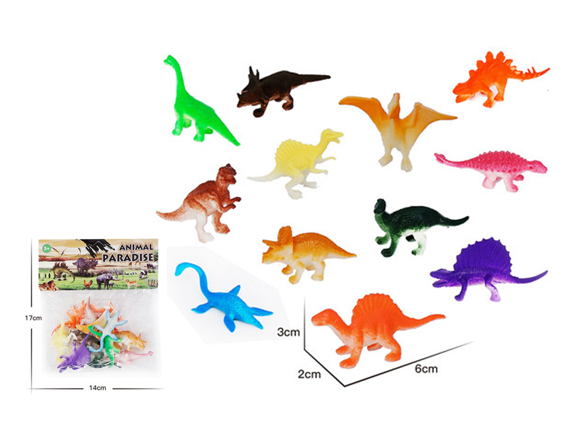 12PCS 2 Inch Dinosaurs