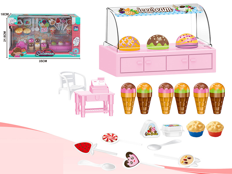 Ice Cream Cabinet Set