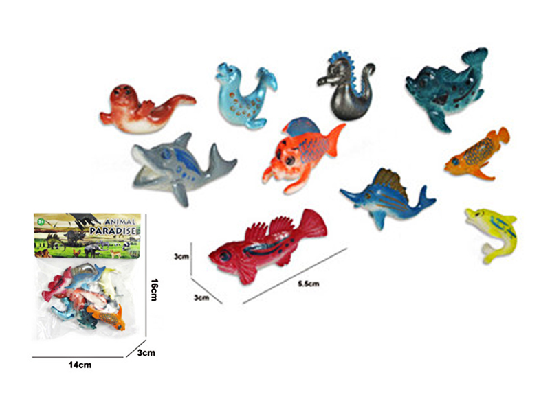10PCS 2.5Inch Cartoon Benthos
