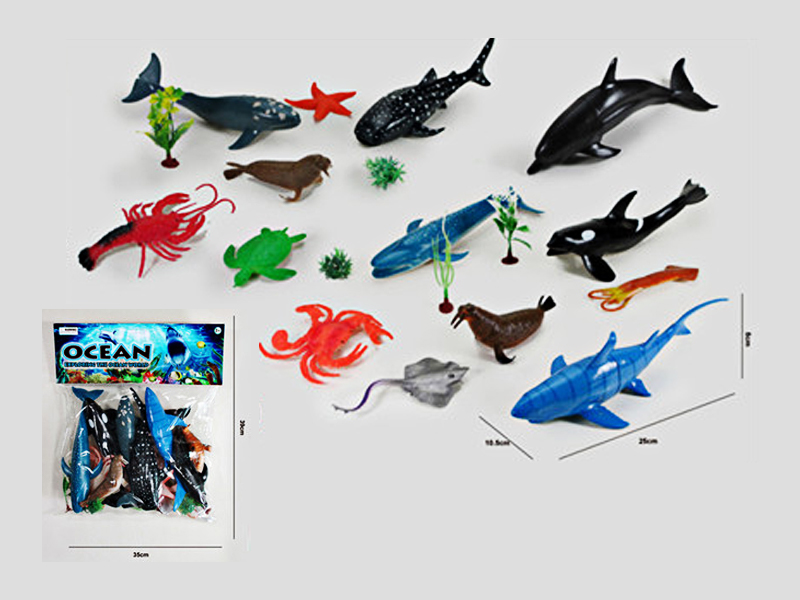 14PCS Ocean Animal