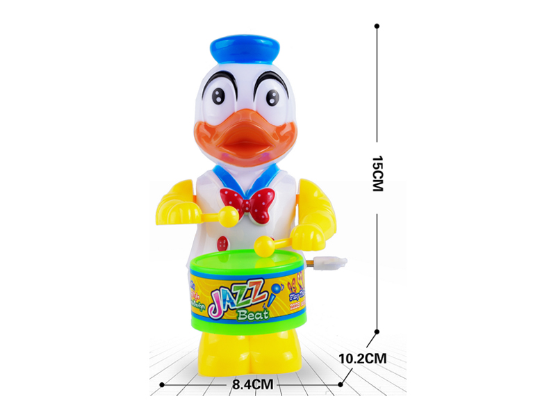 Wind Up Swinging And Drumming Donald Duck