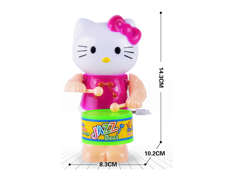 Wind Up Swinging Drum Kt Cat