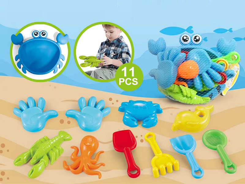 11Pcs Crab Plate Beach Accessories