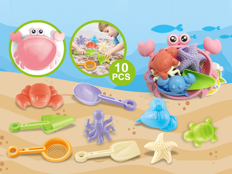 10Pcs Crab Plate Beach Accessories