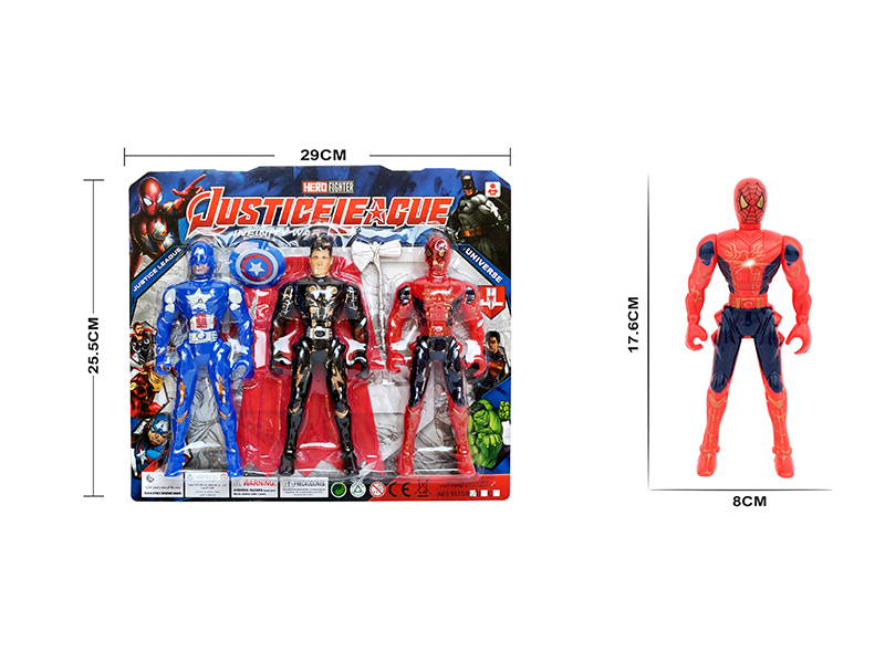 Three Avengers With Lights