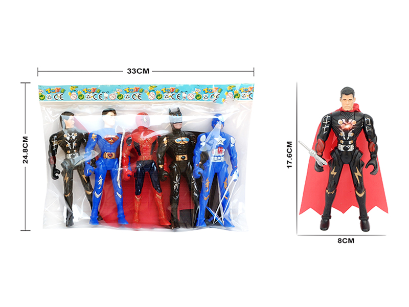 Five Avengers With Lights