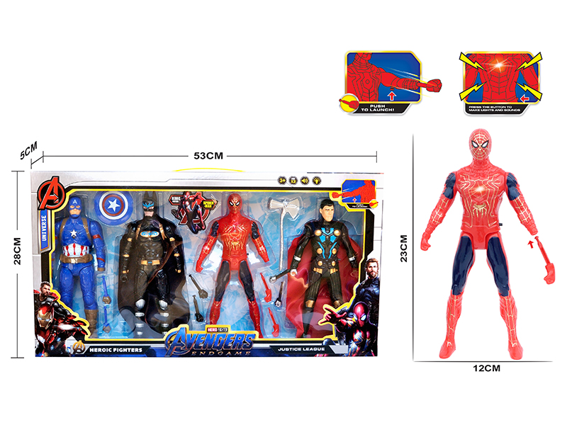 Four Avengers With Light And Voice