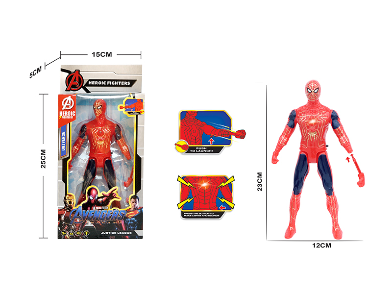 Red Spider Man With Light And Voice
