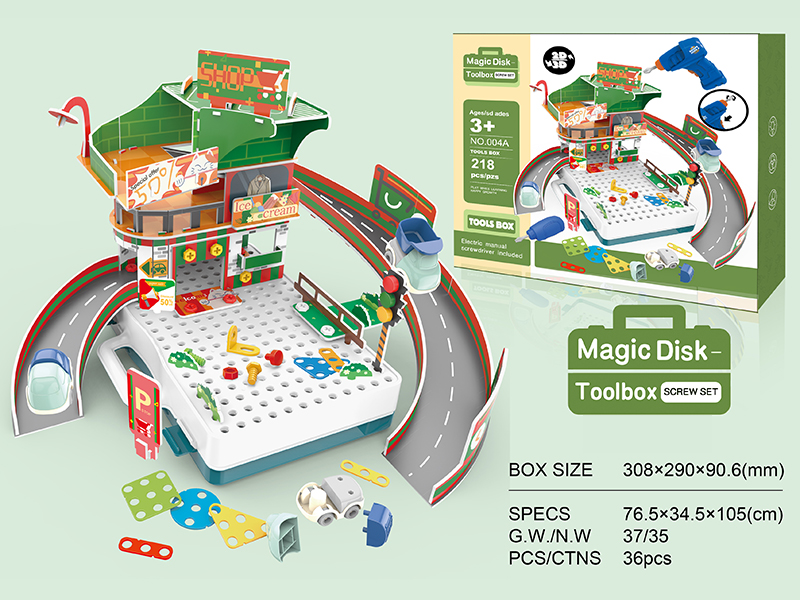 Screw Plate DIY 3D Parking Lot (Supermarket)218PCS