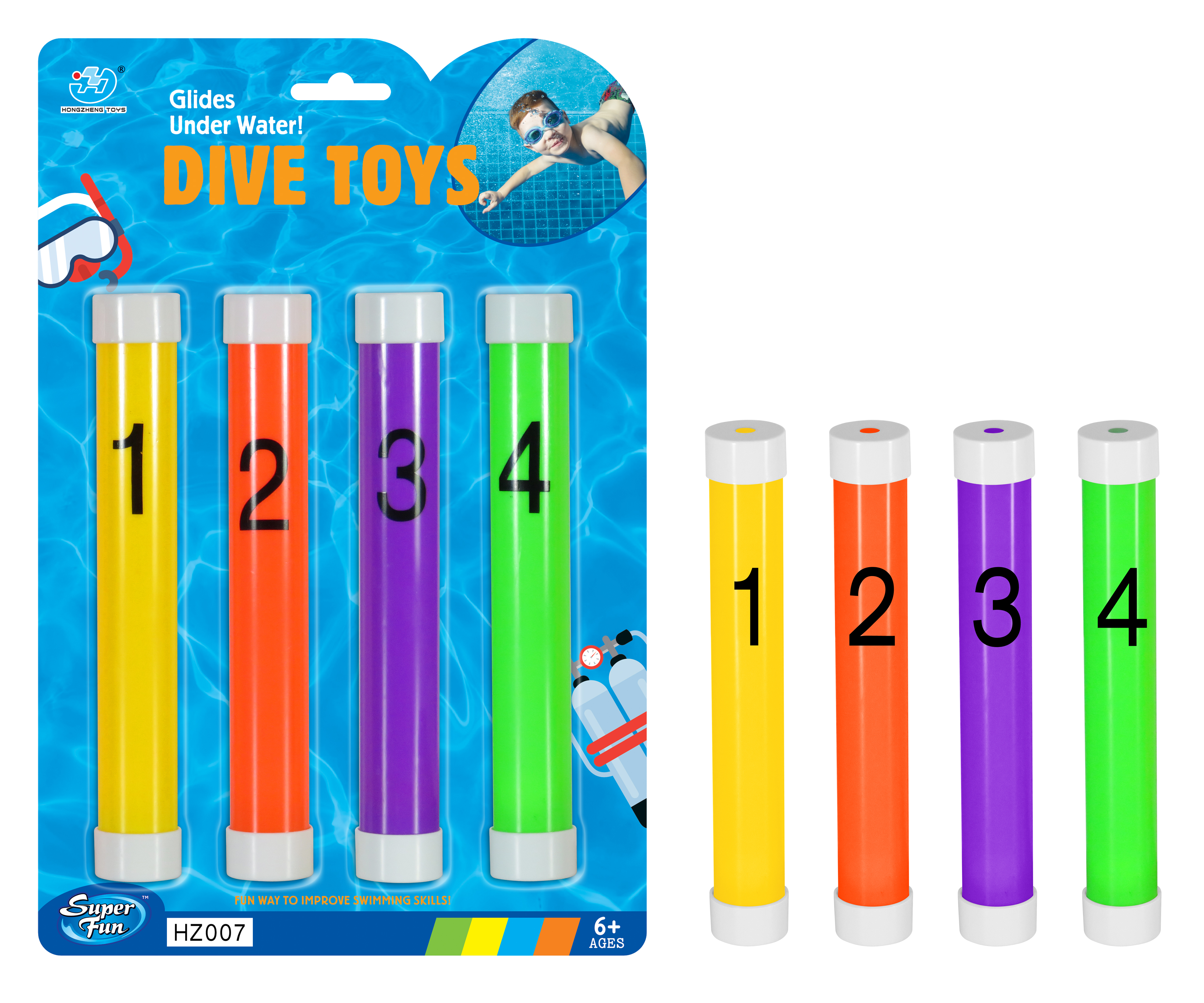 Plastic Digital Diving Sticks
