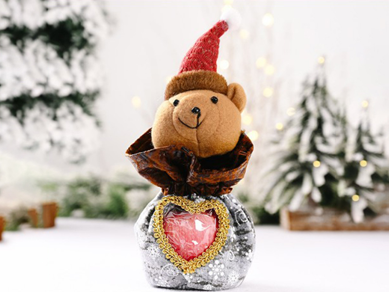 Drawstring Transparent Love Apple Bag Bear
