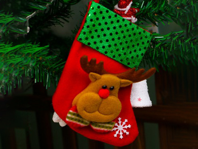 Sequin Sock Elk