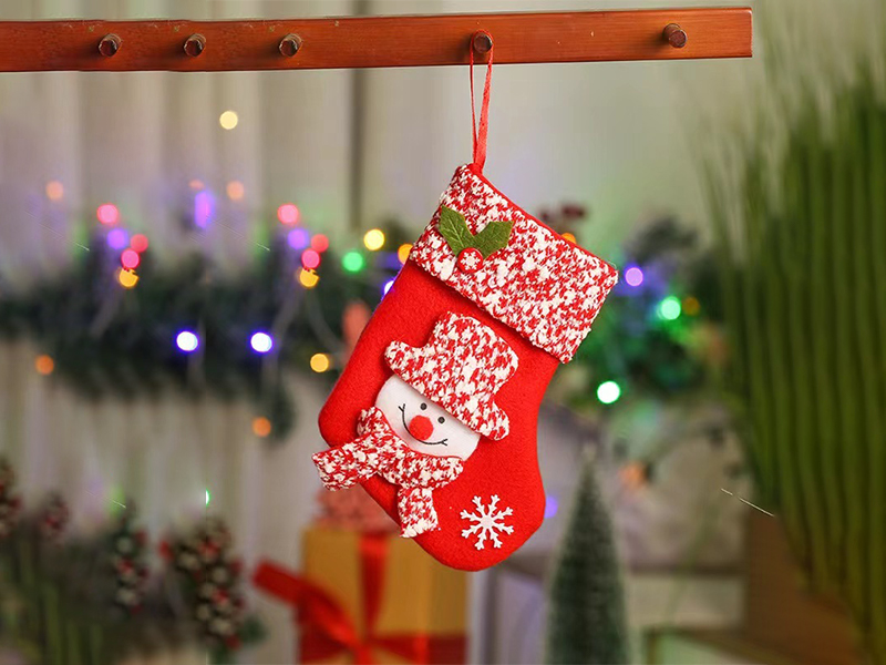 Christmas Socks (Red And White Velvet Edge)