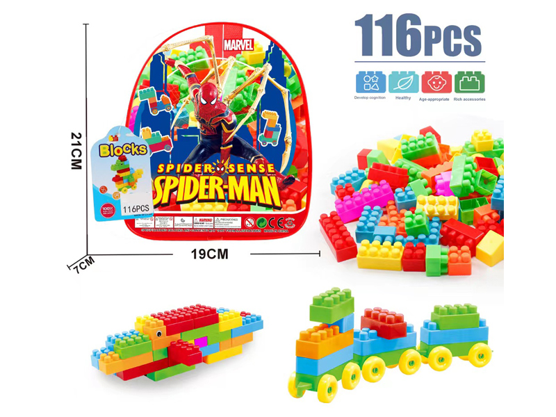 116PCS Spiderman Building Blocks