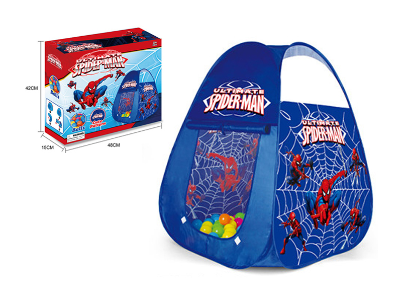 Spiderman Children'S Tent+100 Ocean Balls