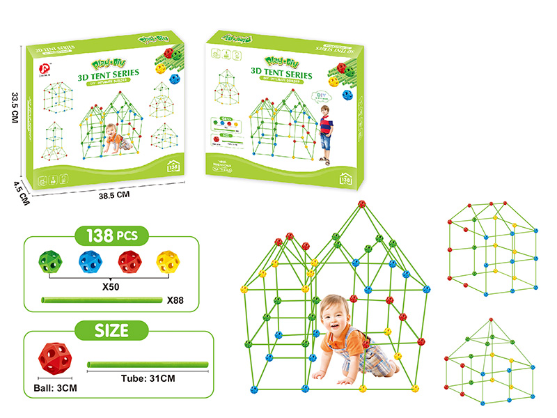 DIY 3D Tent 138pcs
