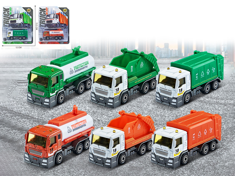 1:64 Slide Alloy Sanitation Vehicle