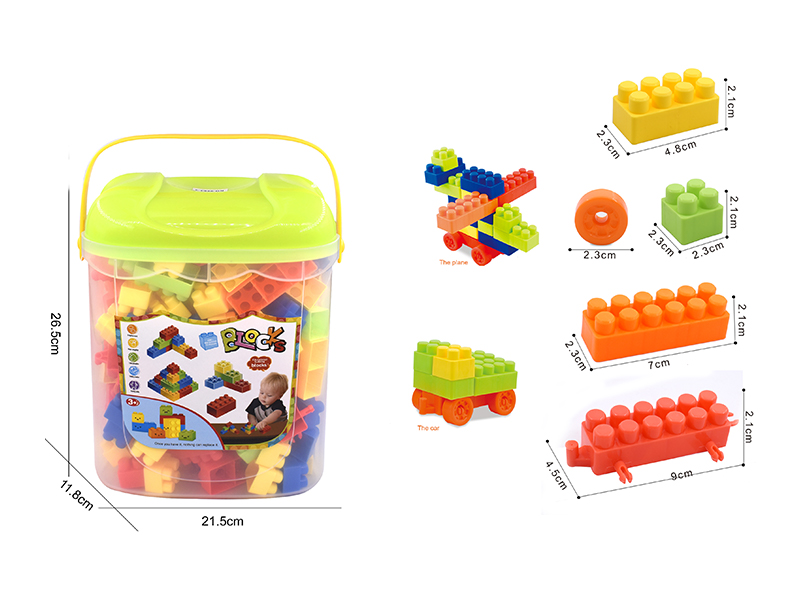 120Pcs+  Typel E Medium Grain Building Block 350G