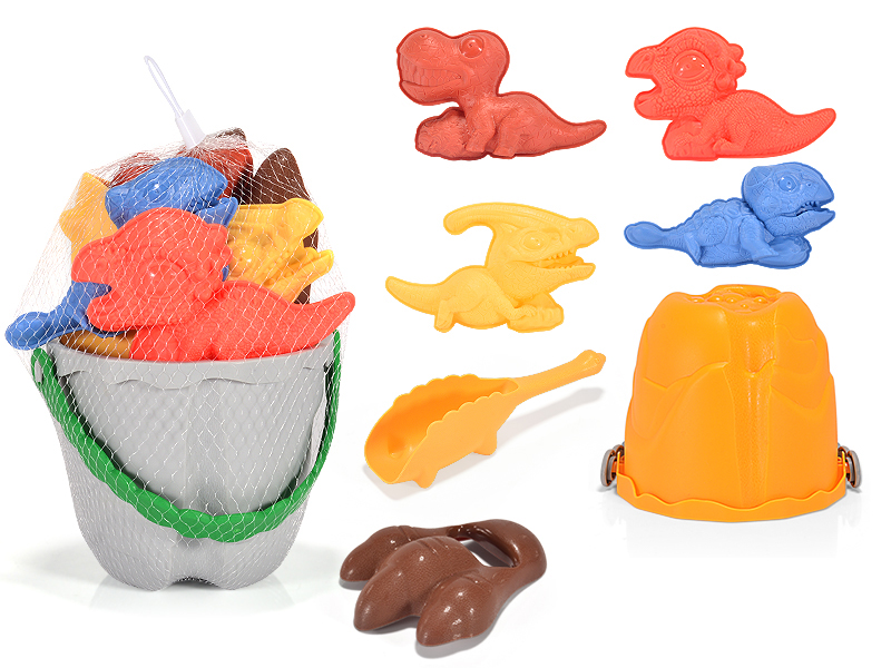 7Pcs Volcanic Bucket Combination Beach Toys