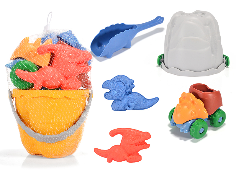 5Pcs Volcanic Bucket Combination Beach Toys