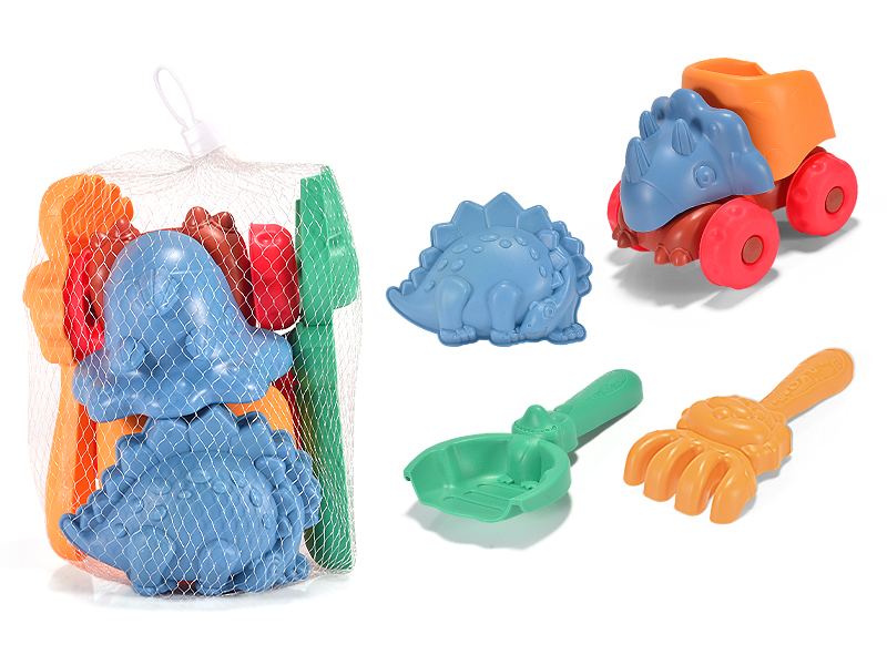 4Pcs Dinosaur Car Combination Beach Toys