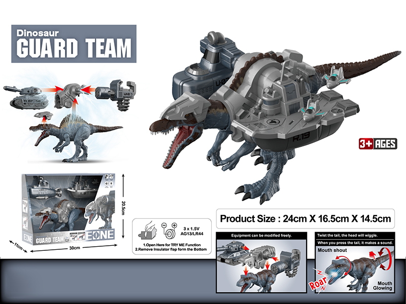 Spinosaurus Carrier Submarine Assembly And Disassembly Model