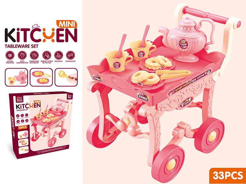 Afternoon Tea Cart 33pcs