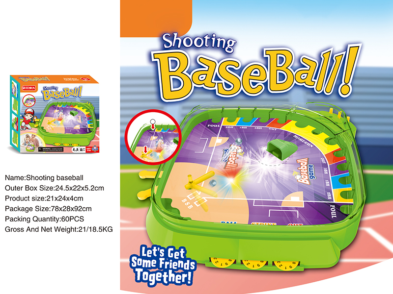 Shooting Baseball Table Games With Light