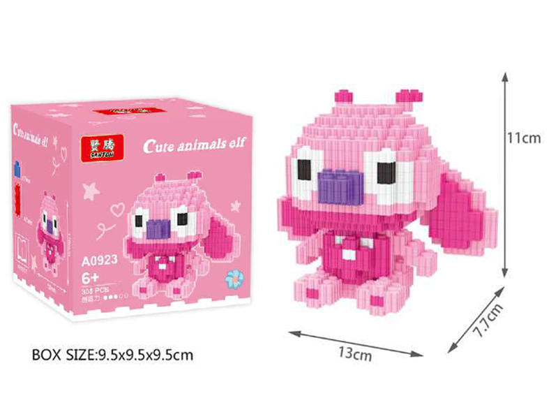 Pink Stitch Small Building Blocks 308pcs