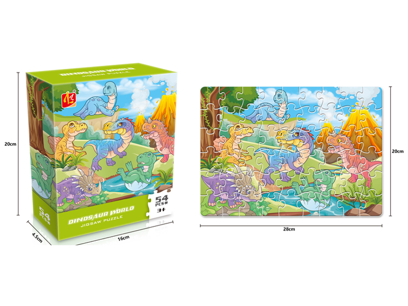 54PCS Dinosaur World Puzzle