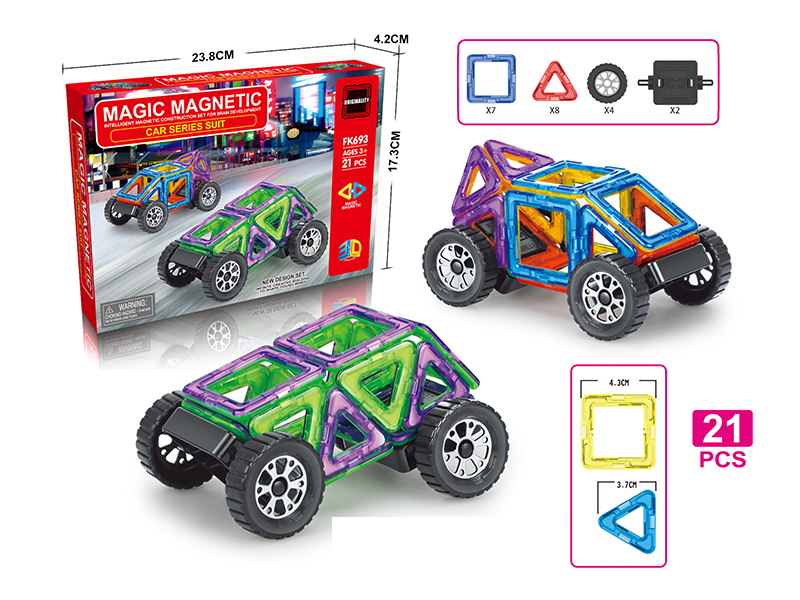 21Pcs Variable Magnetic Chip Building Block