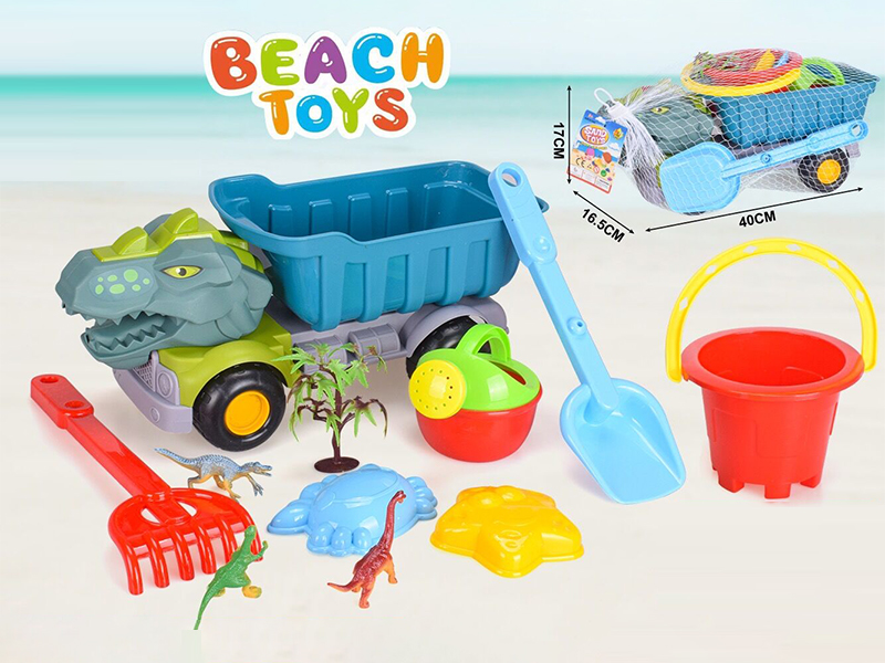 Beach Dinosaur Car