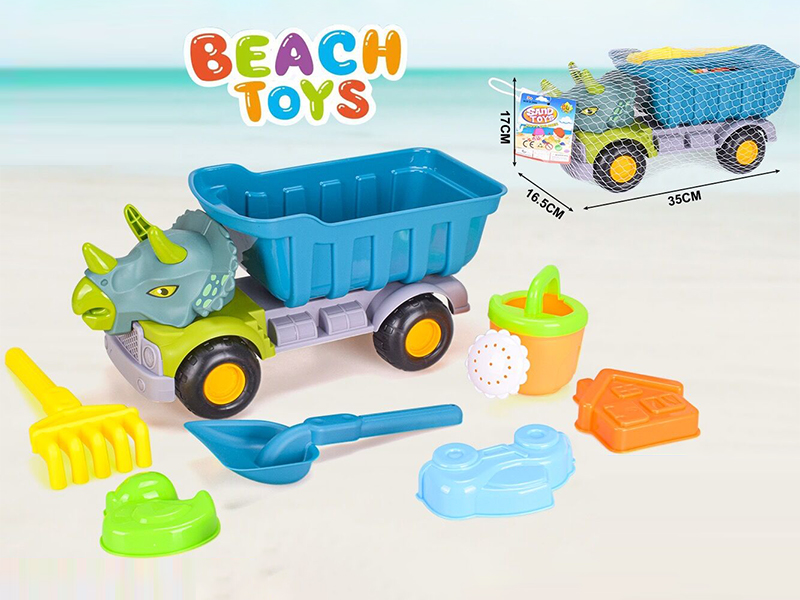 Beach Dinosaur Car