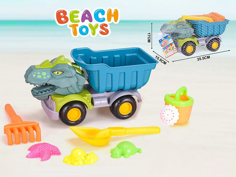 Beach Dinosaur Car