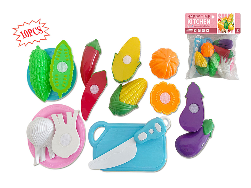 10PCS Cutting Vegetables Toy