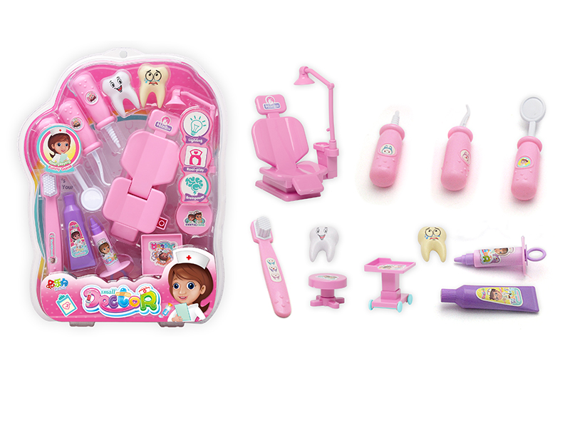 Pink Children's Doctor Set 12pcs