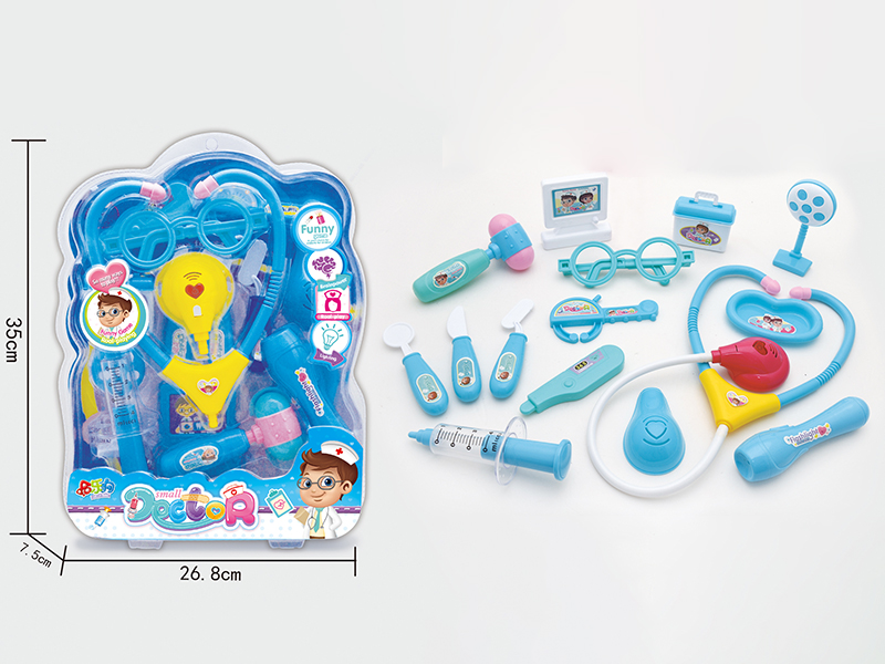 Blue Children's Doctor Set 15pcs