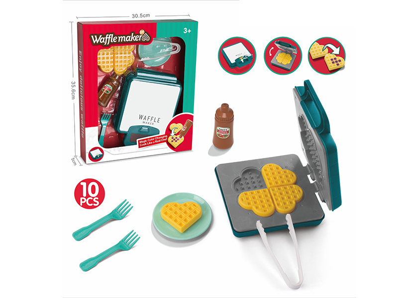 10Pcs Waffle Machine Kit Diy Color Changeable