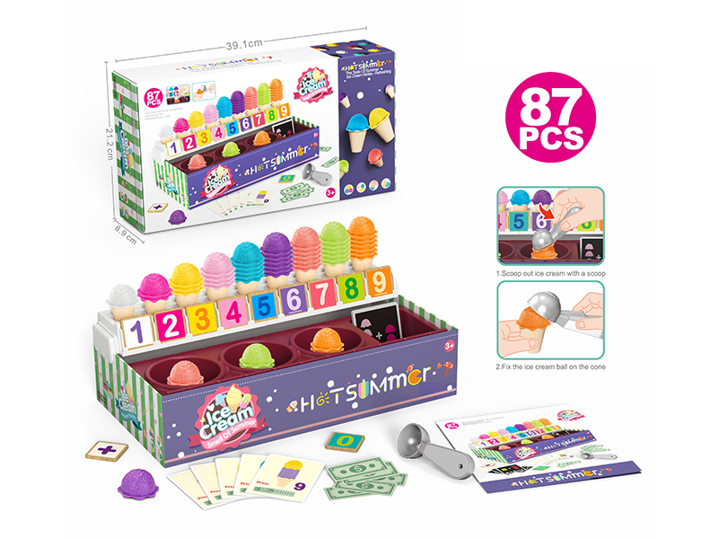 87Pcs Diy Puzzle Ice Cream