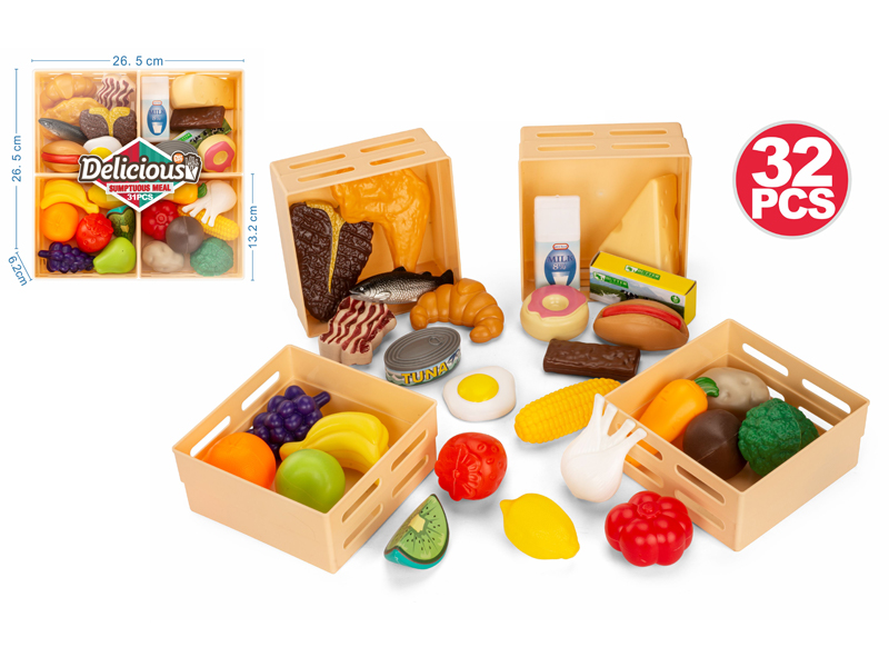 32Pcs Food And Fruit Sorting Storage Box